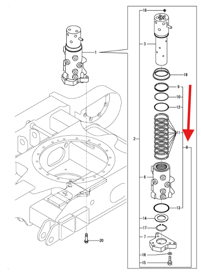 REPARO ARTICULACAO GIRATORIA (SV08)